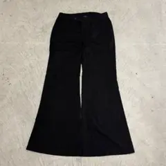アーカイブ フレアパンツ スラックス ブラック opium グランジ y2k
