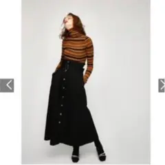 FRONT BUTTON LONG スカート