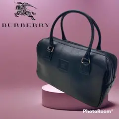 ③バーバリーズ BURBERRYS ハンドバッグ レザーブラック ノバチェック