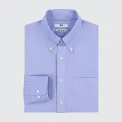 UNIQLO ユニクロ スーパーノンアイロンシャツ（ボタンダウンカラー・長袖）L
