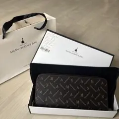 【新品未使用紙袋付き】AMAN QUEEN'S BAG 長財布模様財布　おしゃれ