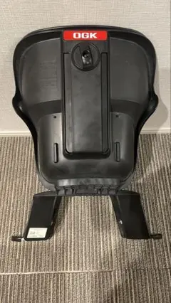 OGK製ブラック自転車用前乗りチャイルドシート