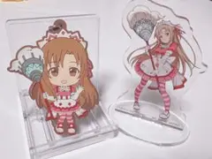 SAO アスナ　メイド　アクスタ　ラバーマスコット