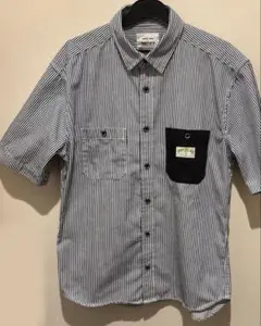 Smith'sAmerican 半袖シャツ　ストライプ　Mサイズ