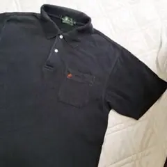 ○　U.S.POLO ASSOCIATION 黒ポロシャツ　L