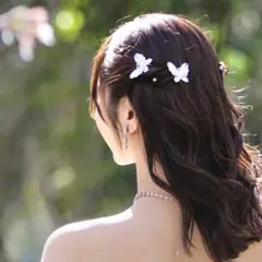 蝶のヘアピン 6個セット
