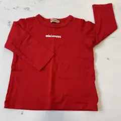 美品！MIKIHOUSE 赤 長袖カットソー 90