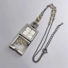 銀座ミキモト　パール入りペンダント時計 楽天市場】【中古】【ウォッチ】 MIKIMOTO ミキモト