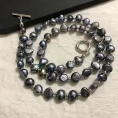 ブラックパール バロックパール マンテルネックレス hare ハレ メンズパール
