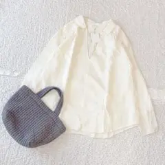 【新品タグ付き】PAR ICI パーリッシィ リネン スキッパー シャツ 長袖
