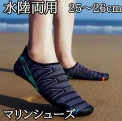 25~26cm 水陸両用 マリンシューズ 速乾 男女兼用 軽量 ビーチサンダル