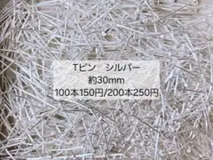 Tピン　シルバー　約30mm　100本150円　200本250円