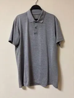 ユニクロ　ドライEXポロシャツ（半袖）　グレー　XL