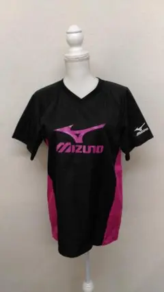 値下大歓迎 #198 Mizuno バレーボールシャツ S ブラック/ピンク