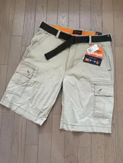 【新品】wearfirst ハーフパンツ　36 ベルト付きコットン素材　コストコ