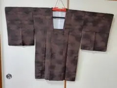 道行き　正絹　地模様