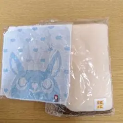かんぽ生命　ノベルティ　タオルハンカチ ブランケット　2点セット