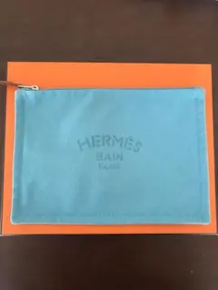 【最終値下げ】HERMES キャンバスフラットポーチ