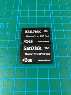 pspメモリースティック2gb 2枚 黒 sandisk