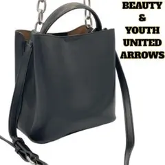BEAUTY&YOUTH　3WAYハンドル ボトル ショルダーバッグ ブラック
