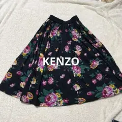 KENZO PARIS 花柄 フレアスカート　ヴィンテージ　古着　レトロ　⑤