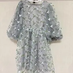 CAROLINA GLASER 刺繍入りオーガンジーチュニック　ビームス