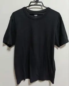 【値下げ】UNIQLO U ブラック クルーネックTシャツ 　Lサイズ