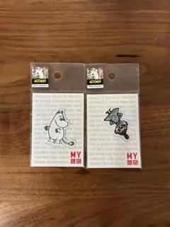 ムーミン 刺繍ワッペン 2個セット