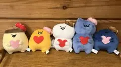 お文具といっしょボールチェーン付きハートショコラぬいぐるみ 全種セット