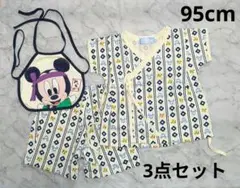 Disney ミッキーマウス柄　95cm 甚平3点セット　しまむら