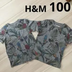 トロピカル柄 Tシャツ 100