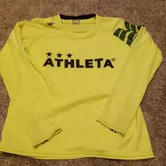 ATHLETA 蛍光イエロー 長袖シャツ M
