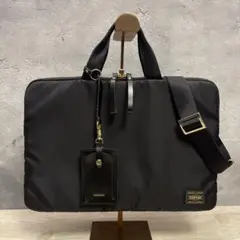 美品 PORTER GIRL ポーターガール 2WAY ビジネスバッグ ブラック