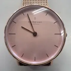 【美品】Nordgreen アナログ腕時計 ピンク ゴールド