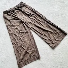 ROPE PICNIC ロペピクニック【38】ワイドパンツ モカブラウン