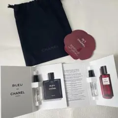 CHANEL 巾着 香水 美容液 ボディミスト サンプル ブルードゥシャネル