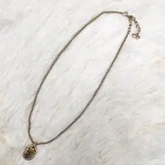 Christian Dior ビンテージ ネックレス CDロゴ 金 ストーン