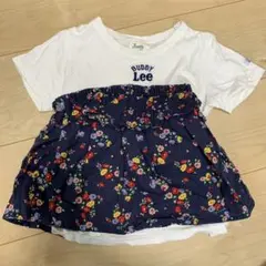 Buddy Lee 花柄フリルTシャツ　100センチ
