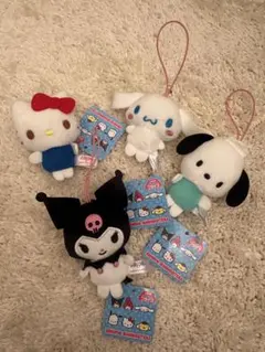 サンリオ ぬいぐるみストラップ 4体セット