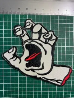 刺繡アイロンワッペン●SantaCuruz●白