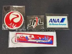 ANA JAL ワッペン フライトタグ A350 キーホルダー