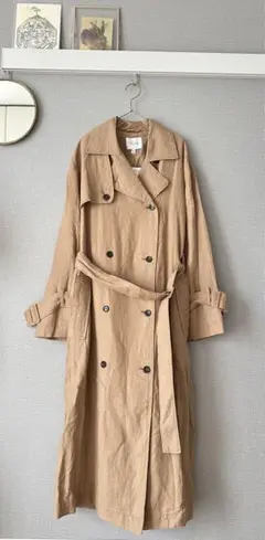 新品タグ付き定価6万5千円!IENA DAGMAR*リネントレンチコート