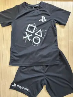 H&M 半袖Tシャツ ハーフパンツ セット 150 メッシュ素材
