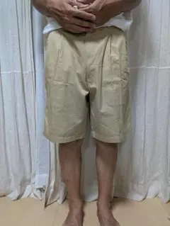 ラコステ　ベージュ ハーフパンツ