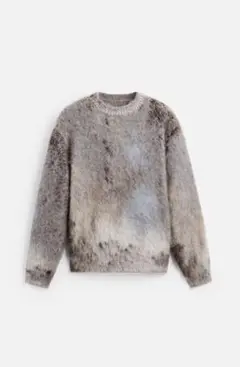 【ZARA】起毛テクスチャージャカードセーター　 4938/450/832
