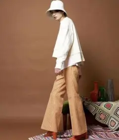 MAISON SPECIAL フレアパンツ オレンジ あいみょん着用