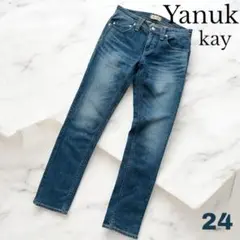 Yanuk ヤヌーク kay ケイボーイズスリムデニムパンツ ストレッチ