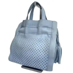 美品 HIROFU 2912 クシネットステッラート ハンドバッグ パンチング