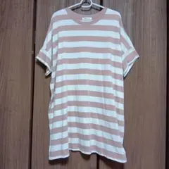 ボーダー半袖チュニック