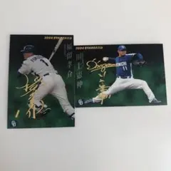 プロ野球チップスカード　2004年 スターカード 2枚セット　川上憲伸　福留孝介